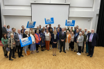 Rebecca Paul and local members following her selection