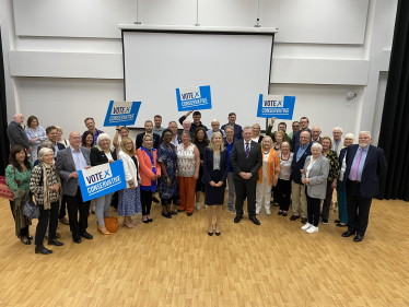 Rebecca Paul and local members following her selection